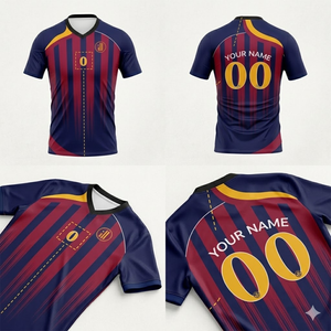 Men's Breathable Short Sleeve V-Neck Kit-Special Price Adjustment Offer Soccer Uniform Customized Away Jersey - Product Image 3