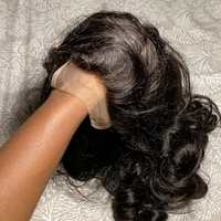 Perruque 360 Lace en Cheveux Humains Vierges Indiens de Luxe, Sans Colle, Noir Naturel, Anti-Nœuds, Longue Durée, Densité 250%, Dentelle HD, Grande Taille