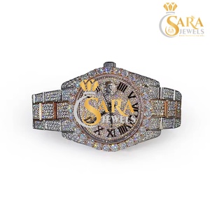 Montre mécanique automatique de haute qualité avec diamant moissanite, cadran blanc, mouvement en acier inoxydable, style professionnel - Product Image 4