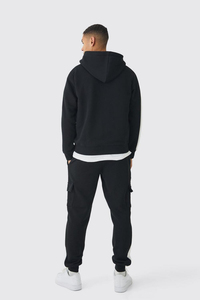 Conjunto Deportivo Informal de 2 Piezas para Hombre, 100% Algodón, Conjunto para Correr, Logotipo y Diseño Personalizados, Ropa Deportiva de Otoño - Product Image 4