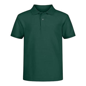Chemise décontractée pour homme à manches courtes, brodée, anti-boulochage, en tissu piqué tricoté, couleur unie, boutonnée - Product Image 2
