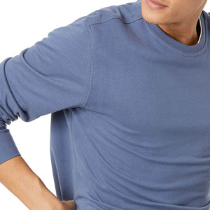 OEM Wholesale Custom Logo Crew Neck Oversized <b>Men's</b> 100% Cotton <b>Pullover</b> Blank Heavyweight Sweatshirt 3D Embroidery - Product Image 4