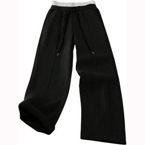 2026 High Street Men's Anti-Wrinkle Baggy Wide Leg Sweatpants Elastic Waist Workout Gym Jogger Trousers Streetwear Waterproof - Product Image 1
