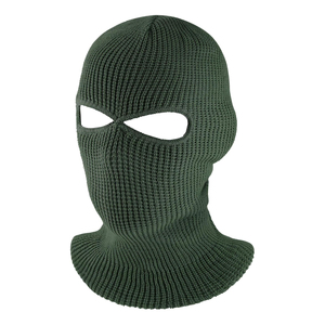 Cagoule en tricot rose avec trous pour les yeux, masque facial chaud d'hiver, style punk, en acrylique, unisexe - Product Image 5