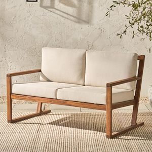 Mobili moderni da giardino moderni in legno massello con doghe in legno massello contemporaneo - Product Image 3