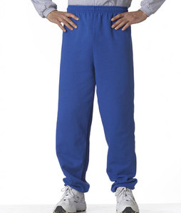 Men's Blue Cotton Sweatpants <b>Elastic</b> <b>Waist</b> Casual Joggers Side Pockets Breathable Lightweight Woven Eco-Friendly Autumn Wear - Product Image 1