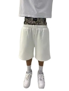 Shorts de jogging en coton épais personnalisables pour hommes, taille mi-haute, respirants, pour la course et l'entraînement estival - Product Image 3