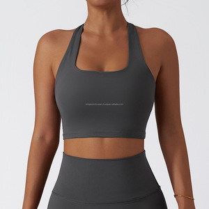 Conjunto de Yoga para Mujer de 2 Piezas, Sin Costuras, Color Sólido, Transpirable, para Gimnasio y Entrenamiento - Product Image 4