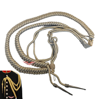 Aiguillette dorée allemande, Aiguillette originale allemande, Aiguillette soviétique dorée tressée, Cordon métallique