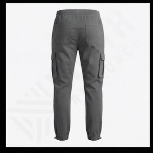 Vêtements pour hommes délavés jambe large nouvelle mode poche ample pantalons pour hommes High Street droite Cargo pantalons longs pantalons d'hiver hommes - Product Image 3