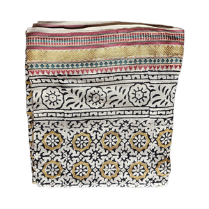 Jari hecho a mano 1 pieza estampado Floral bloque impreso algodón indio Sarong Bandeau playa Pareo y Bikinis decorativos ropa de playa - Product Image 1