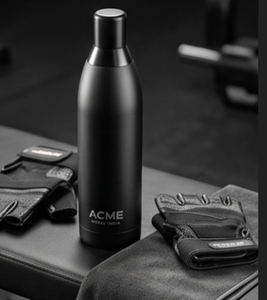 Elegante Botella de Agua de Acero Inoxidable Negro Mate, Botella Ecológica y Estilosa para Uso Diario, Yoga, Gimnasio, Oficina, Viajes, Regalo - Product Image 4