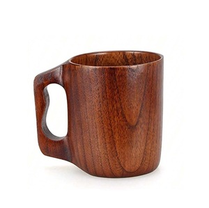 Eco Friendly Wooden Coffee Mug Handmade Solid Wood Natural Finish Rustic Large Capacity Boiling Water Applicable for Tea Coffee - Product Image 3