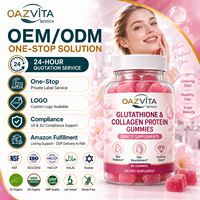 OAZVITA Glutathion & Collagène Protéiné Gummies Compléments Beauté Bonbons Gélifiés Dosage