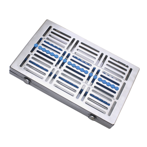 กล่องฆ่าเชื้อทางทันตกรรมขนาดใหญ่ 11x8x1.25 นิ้ว ถาดใส่เครื่องมือสแตนเลส ชุดอุปกรณ์ฆ่าเชื้อแบบออโต้เคลฟ กล่องจัดระเบียบอุปกรณ์ผ่าตัด - Product Image 2