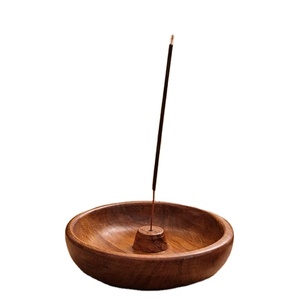 Handmade Sandalwood Wooden <b>Incense</b> <b>Holder</b> for Stick <b>Incense</b> Ash Catcher Burner for Meditation Yoga Home Fragrance-Religious Use - Product Image 2