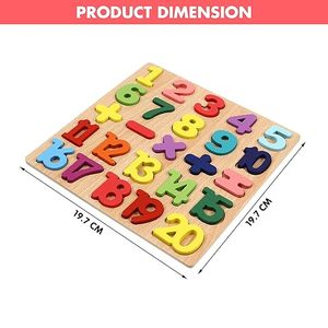 Kidology - Rompecabezas de Madera para Niños Pequeños, Juguetes de Aprendizaje Preescolar, Rompecabezas Montessori de Madera, Alfabeto y Números - Product Image 2