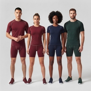 T-shirt de compression à manches courtes unisexe, rashguard pour garçons et filles, imprimé numériquement, sous-vêtement technique pour le MMA. - Product Image 4
