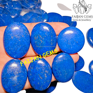 Cabochon de pierre précieuse naturelle de lapis-lazuli de haute qualité, marque FAIJAN GEMS, origine Rajasthan, certifié par une tierce partie, personnalisable - Product Image 4
