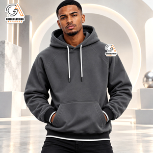 Sweat-shirt à capuche gris foncé pour homme Alpha Phi, coupe classique, décontracté, pour l'automne, avec poche, sweat-shirt décontracté pour l'automne - Product Image 1
