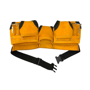 Yellow Multi-Function Tool <b>Bag</b> with Adjustable Strap 10-14 Pockets Waist Tool Holder for Universal Storage - Product Image 3