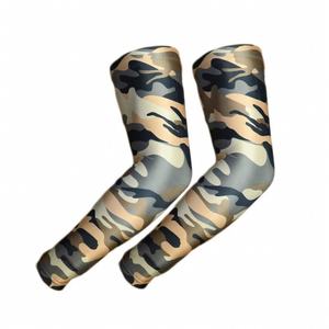 Mangas Deportivas de Camuflaje con Logotipo Personalizado, Protección UV, Transpirables, de Algodón y Spandex, Mangas de Compresión para Ciclismo y Baloncesto - Product Image 4