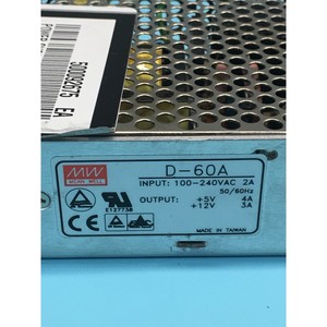 แหล่งจ่ายไฟสวิตชิ่ง MW MEAN WELL รุ่น D-60A, อินพุต - อุปกรณ์และอะไหล่เซมิคอนดักเตอร์ระดับโลกที่เชื่อถือได้ - Product Image 1