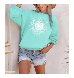 Nueva Llegada Sudadera de Algodón para Mujer de Lujo con Manga Larga, Hombros Caídos, Estampado, Cómoda, Casual, Invierno, Personalizada - Product Image 3