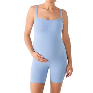 ชุดบอดี้สูทกระชับสัดส่วนผู้หญิงแบบไร้ตะเข็บ ระบายอากาศได้ดี ผลิตจากผ้าสแปนเด็กซ์ถัก สำหรับใส่ทุกวัน รับผลิตตามสั่งขายส่ง - Product Image 1