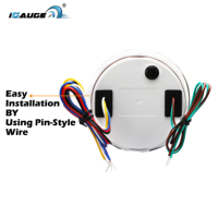 85mm OEM EDM acier inoxydable voiture tachymètre température de l'eau pression d'huile niveau du réservoir de carburant Volt odomètre KMH MPH GPS compteur de vitesse jauge