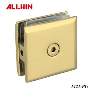 OEM ODM 180 Degree Glass to Glass Clamp Solid Brass Measured in Inches Glass Railing Hardware - Product Image 3