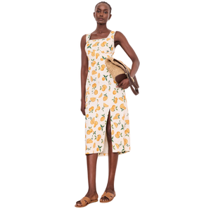 Vestido midi informal floral para mujer, vestido ligero de verano - Product Image 1