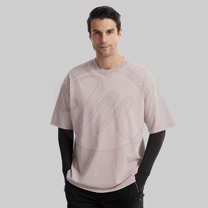 T-shirt délavé au soleil pour usage quotidien, en tissu léger, coupe décontractée - Product Image 2