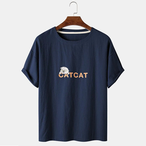 เสื้อยืดคอตตอนหนาน้ำหนักมากทรงโอเวอร์ไซส์ ออกแบบโลโก้ได้ตามต้องการ สไตล์สตรีทแวร์ คอเต่า ทรงบ็อกซี่ เสื้อยืดเปล่าสำหรับพิมพ์ลายสำหรับผู้ชาย - Product Image 4