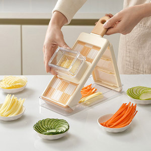 Coupe-<span class=keywords><strong>légumes</strong></span> multifonction en plastique, meilleur trancheur de fruits en acier inoxydable, <span class=keywords><strong>râpe</strong></span> <span class=keywords><strong>manuelle</strong></span> pour <span class=keywords><strong>légumes</strong></span> - Product Image 5