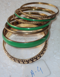 Bracelets en laiton colorés ethniques faits à la main avec incrustations nickelage mode vente en gros au prix d'usine pour les cadeaux - Product Image 2