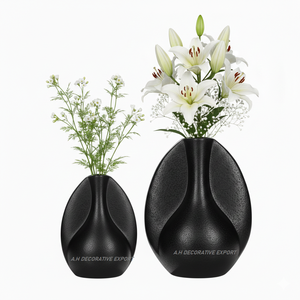 Vase décoratif moderne en aluminium doré, vase à fleurs écologique pour table de mariage, décoration intérieure pour la maison, l'hôtel, le restaurant - Product Image 5