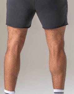 Pantalones Cortos Ligeros de Algodón para Hombre, Color Sólido, Cintura Media, con Cordón, Casuales, Transpirables, Tejido de Punto, 180 g - Product Image 3