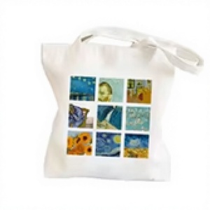 Gran oferta, bolsa de lona ecológica con estampado personalizado, bolsa de compras orgánica reutilizable con logotipo para promociones de moda India - Product Image 1