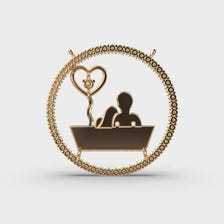 Collar con Colgante de Diamante Cultivado en Laboratorio |   Diseño de círculo con símbolo de corazón |   Amuleto Romántico de Oro con Diamantes |   Regalo Significativo - Product Image 3