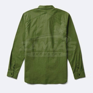 เสื้อเชิ้ตคาร์โก้แขนยาวน้ำหนักเบาสั่งทำขายส่งสำหรับผู้ชาย กระดุมติดหน้า ลายสก็อตแฟชั่น MOQ ต่ำ มีกระเป๋าหน้าอก - Product Image 6