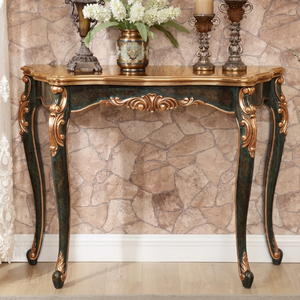 <span class=keywords><strong>Console</strong></span> de style <span class=keywords><strong>baroque</strong></span> de luxe, table d'entrée en bois sculpté sur mesure, <span class=keywords><strong>console</strong></span> de couloir de style français, meubles sur mesure OEM - Product Image 2