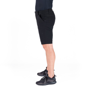 Pantalones Cortos Bermuda Negros para Hombre, Cintura Media, Cierre de Botones, Secado Rápido, Tela Oxford, Estilo Cargo con Bolsillos Delanteros con Logotipo, 180g - Product Image 4