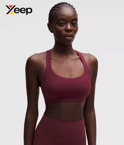 เสื้อชั้นในกีฬาโยคะคุณภาพสูงสำหรับผู้หญิง XEEP รุ่น XC-SB-123 แบบเรียบง่าย ระบายอากาศได้ดี สายปรับได้ แผ่นรองถอดออกได้ รองรับได้ดี - Product Image 1