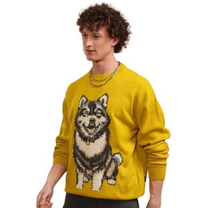 เสื้อสเวตเตอร์คอกลมผู้ชาย ผ้าขนสัตว์แท้ 100% สำหรับฤดูหนาว ปี 2026 ผลิตตามแบบ OEM พิมพ์ลายด้วยเทคนิคซิลค์สกรีน เป็นมิตรกับสิ่งแวดล้อม แห้งเร็ว ผ้าฟลีซเนื้อแน่น - Product Image 2