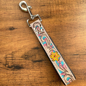 Nouveau Western fabriqué à la main personnalisé en cuir usiné laisse de trafic laisse de trafic laisse courte pour chien formation trafic poignée rembourrée - Product Image 2