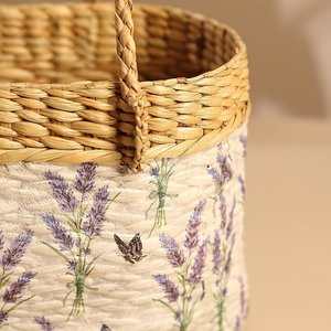 Newest Design Handmade Gift <b>Hamper</b> <b>Baskets</b> Water Hyacinth <b>Basket</b> <b>for</b> Office Lunch Picnic Decoration OEM Designs Acceptable Price - Product Image 5