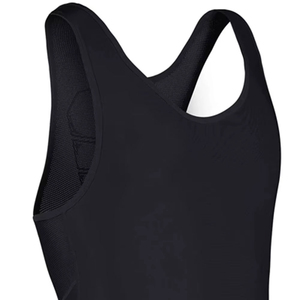 Combinaison de lutte noire pour homme, ajustée, en nylon extensible, anti-transpiration, imprimé drapeau américain, vêtements de sport de combat - Product Image 6