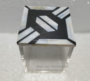 Contenedor de trabajo con incrustaciones de fregona acrílica de lujo, contenedor de postre de diferentes tamaños, forma y tamaño personalizados por rfcrafts - Product Image 2