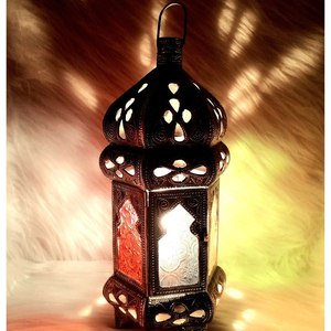 Vintage Metal <b>Lantern</b> <b>Candle</b> Holder Heat Resistant Customizable Color Christmas Decor Indoor Outdoor Farmhouse Style Home Decor - Product Image 5
